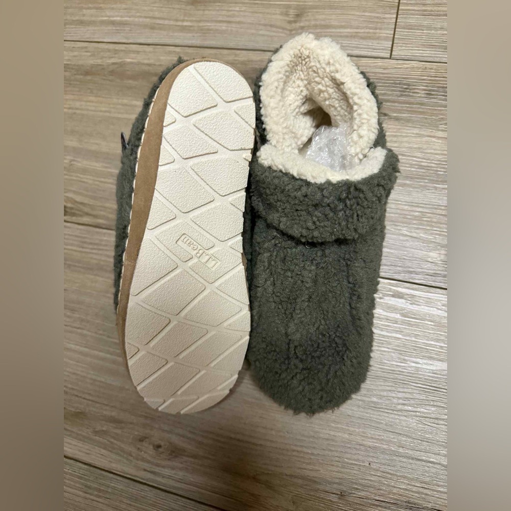 LL Bean Cozy Green  Women’s Slippers - Picture 5 of 8